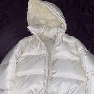 White coach puffer coat